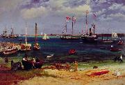 Albert Bierstadt Nassau Harbor oil on canvas